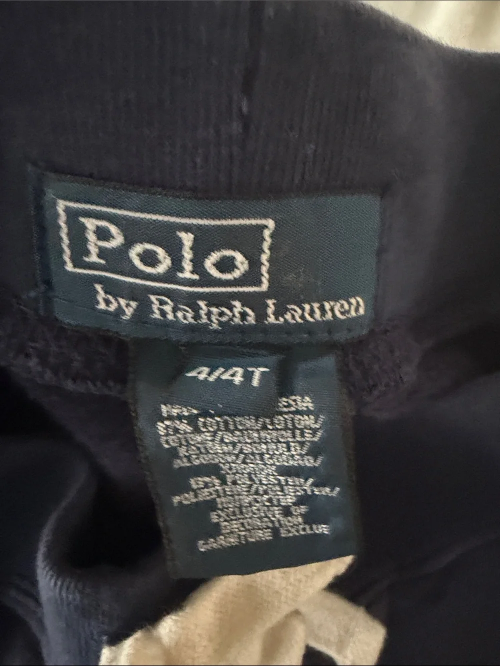 Ralph Lauren Navy Sweatpant Joggers with Red Pony